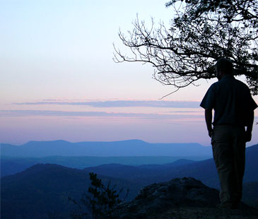 Resident of Northwest Georgia enjoying the mountain view