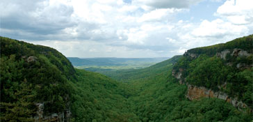 Valley in Northwest Georgia mountain region
